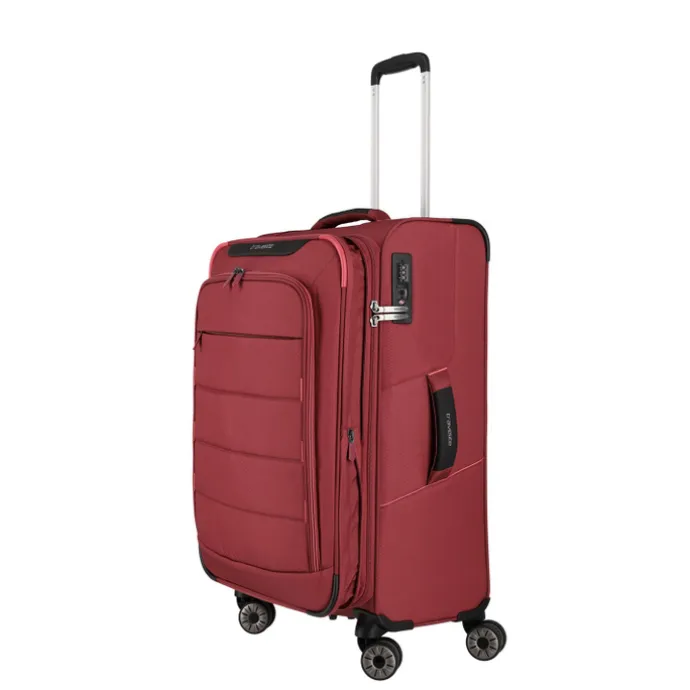 Travelite Skaii 4 Wheel Trolley M Expandable red