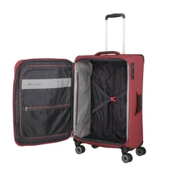 Travelite Skaii 4 Wheel Trolley M Expandable red