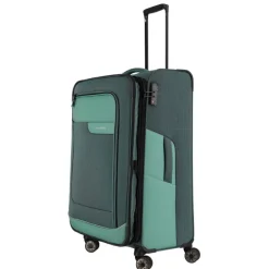 Travelite Viia 4 Wheel Trolley L Expandable green