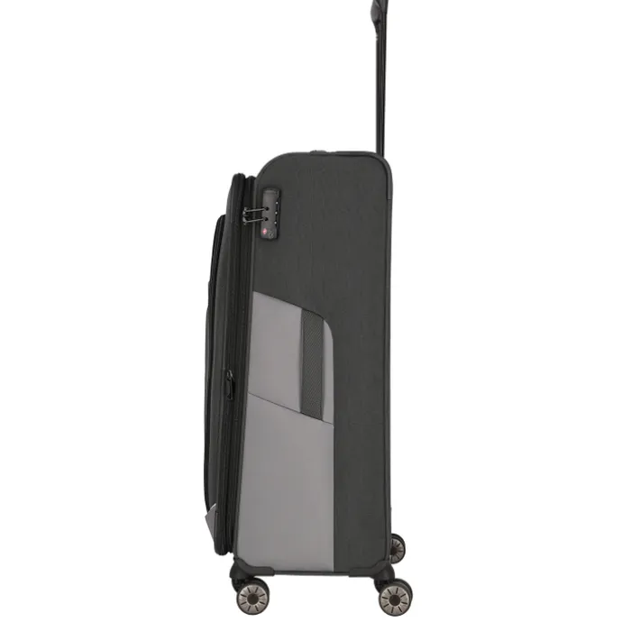 Travelite Viia 4 Wheel Trolley L Expandable anthracite