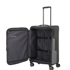 Travelite Viia 4 Wheel Trolley M Expandable anthracite