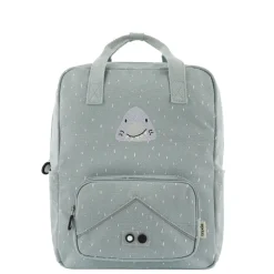 Trixie Mr. Shark Large Backpack light grey