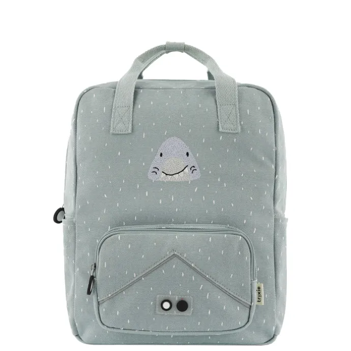 Trixie Mr. Shark Large Backpack light grey