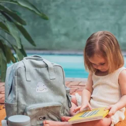Trixie Mr. Shark Large Backpack light grey