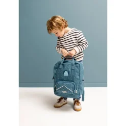 Trixie Mr. Triceratops Large Backpack dark blue