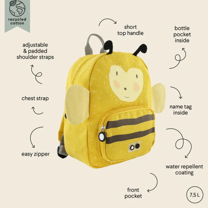 Trixie Mrs. Bumblebee Backpack yellow