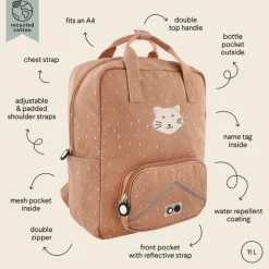 Trixie Mrs. Cat Large Backpack pink