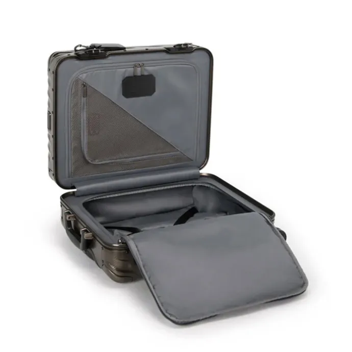 TUMI 19 Degree Aluminum Continental Carry-On textured gunmetal