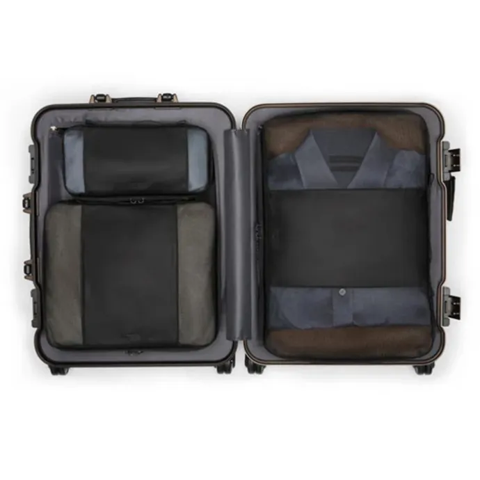TUMI 19 Degree Aluminum Continental Carry-On textured gunmetal