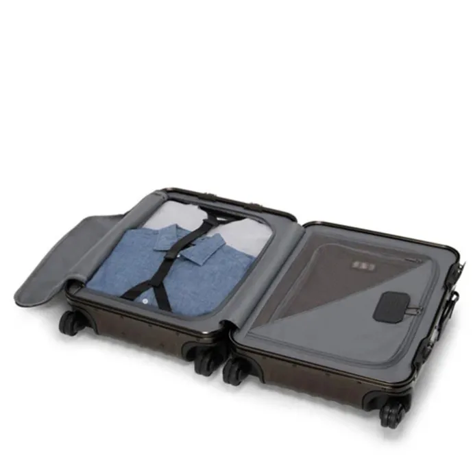 TUMI 19 Degree Aluminum Continental Carry-On textured gunmetal