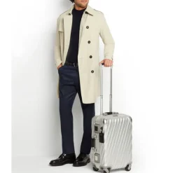 TUMI 19 Degree Aluminum International Carry-On textured gunmetal