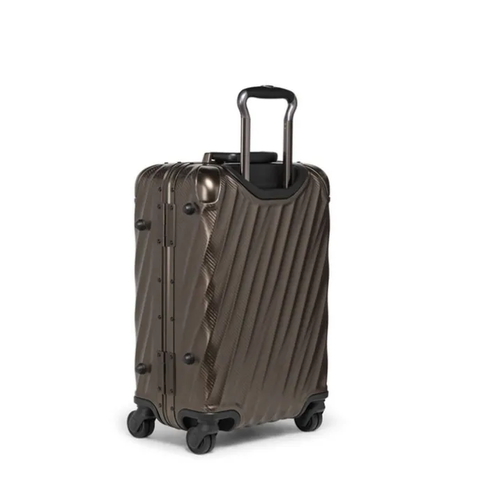 TUMI 19 Degree Aluminum International Carry-On textured gunmetal