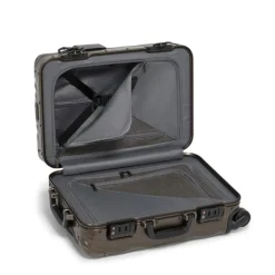 TUMI 19 Degree Aluminum International Carry-On textured gunmetal