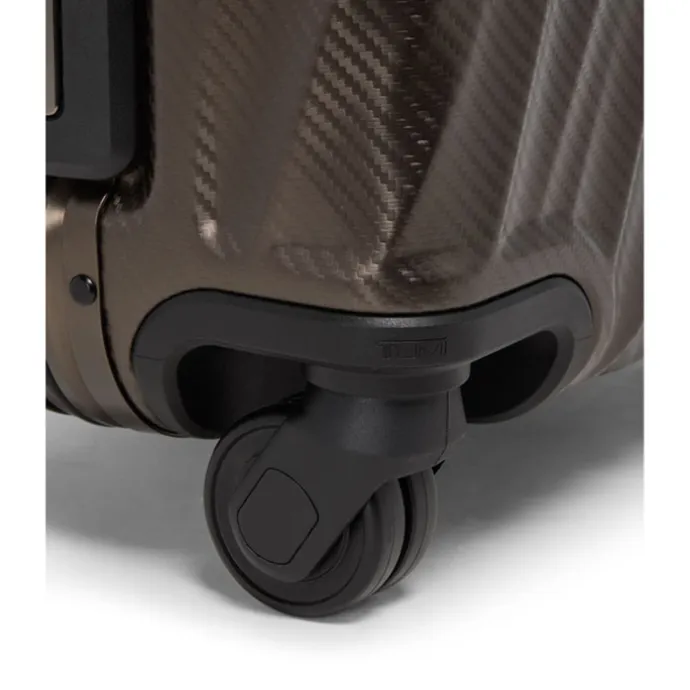 TUMI 19 Degree Aluminum International Carry-On textured gunmetal