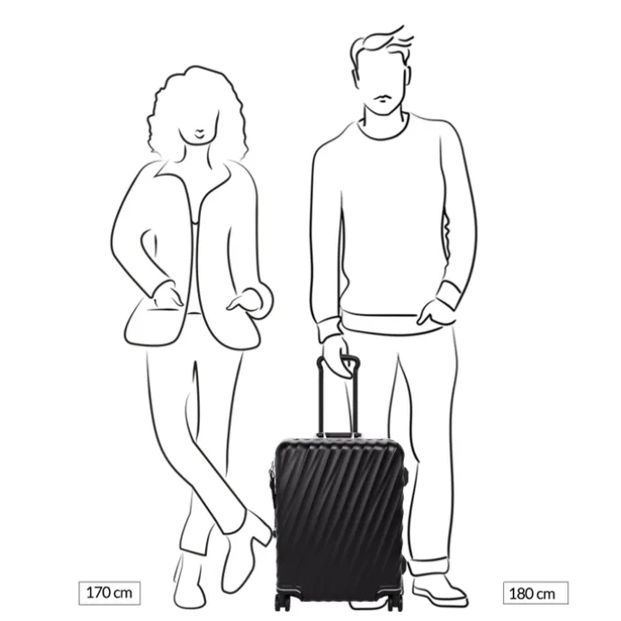 TUMI 19 Degree Frame Contl 4 Whl C/O black texture
