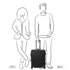 TUMI 19 Degree Frame Contl 4 Whl C/O pearl grey texture