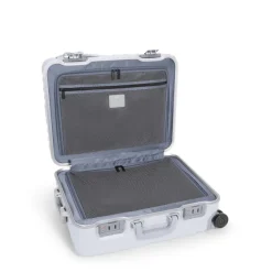 TUMI 19 Degree Frame Contl 4 Whl C/O pearl grey texture