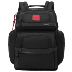 TUMI Alpha Brief Pack Backpack black/red