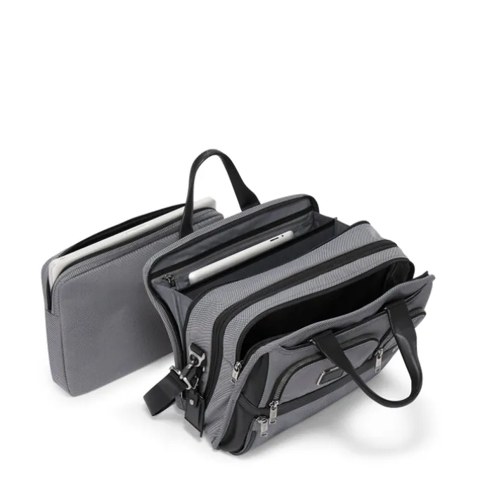 TUMI Alpha EXP Org Laptop Brief meteor grey