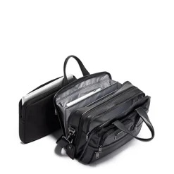 TUMI Alpha Expandable Organizer Laptop Brief Leather black