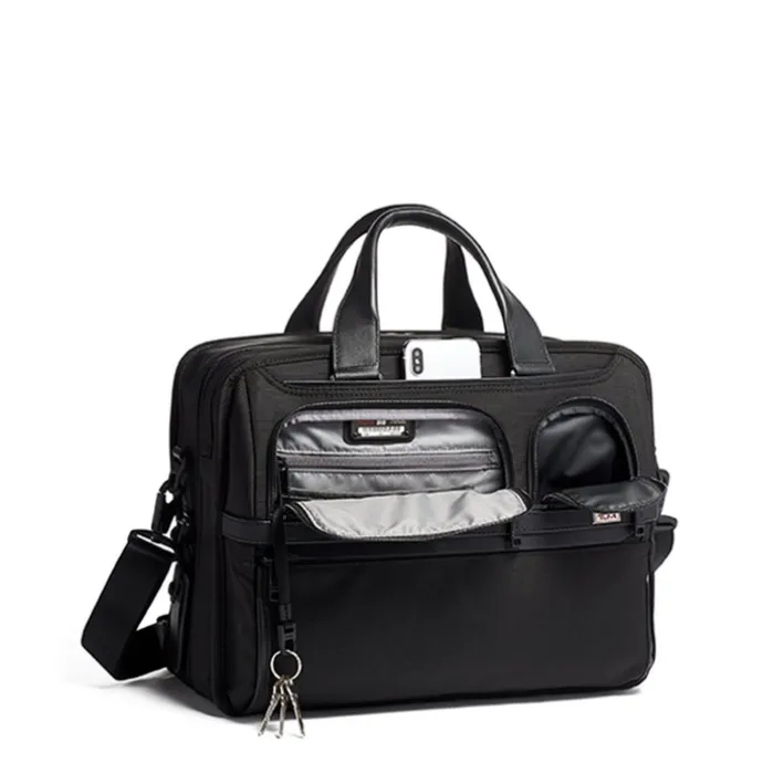 TUMI Alpha Expandable Organizer Laptop Brief black