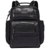 TUMI Alpha Leather Brief Pack Backpack black