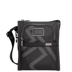 TUMI Alpha Pocket Bag Small reflective TUMI jacquard