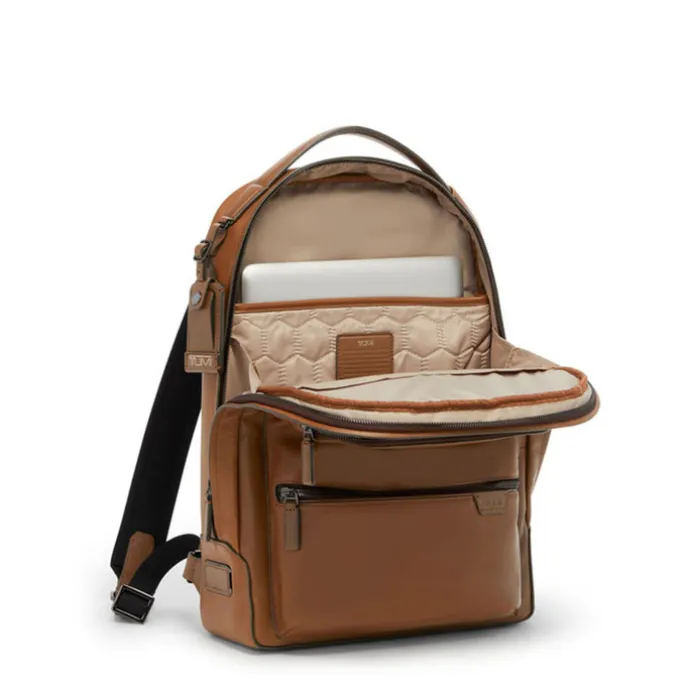 TUMI Harrison Bradner Backpack Leather cognac