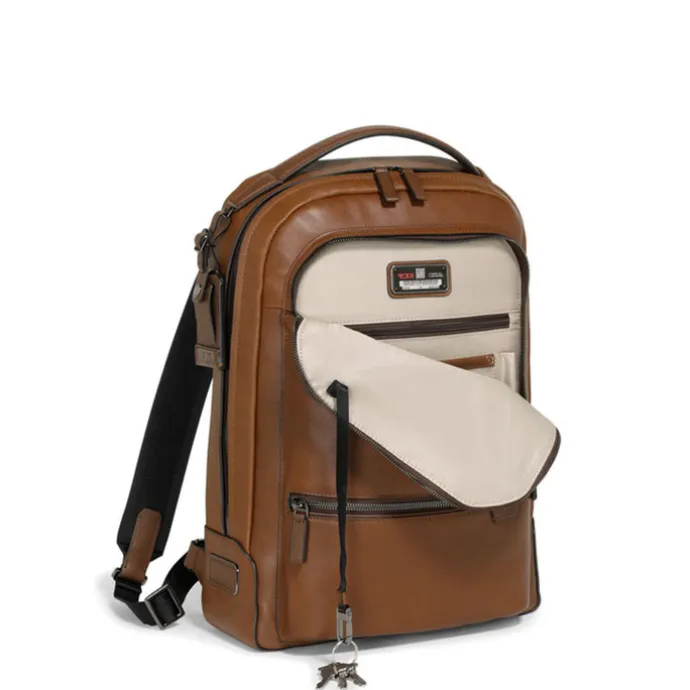 TUMI Harrison Bradner Backpack Leather cognac