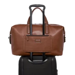 TUMI Harrison Nelson Duffel cognac