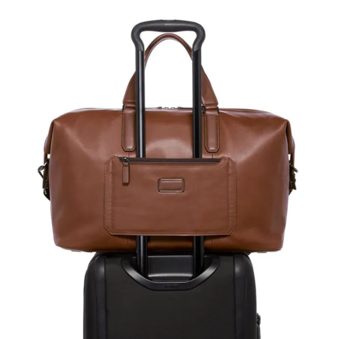 TUMI Harrison Nelson Duffel cognac