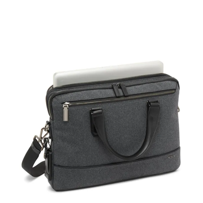 TUMI Harrison Sycamore Slim Brief dark charcoal