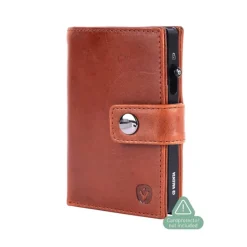 Valenta Card Wallet Leather MagSafe Luxe cognac
