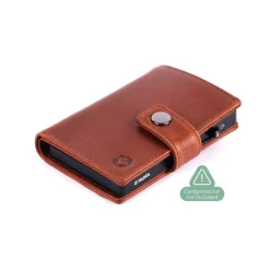Valenta Card Wallet Leather MagSafe Luxe cognac