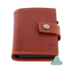 Valenta Card Wallet Leather MagSafe Luxe cognac