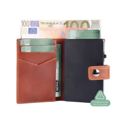 Valenta Card Wallet Leather MagSafe Luxe cognac
