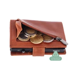 Valenta Card Wallet Leather MagSafe Luxe cognac