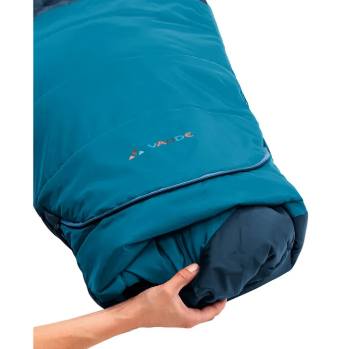 Vaude Alpi Kids Sleepingbag Adjust 400 II SYN Zip Left baltic sea