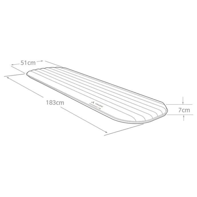 Vaude Performance Sleeping Pad 7 M redwood