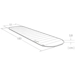 Vaude Tour Sleeping Pad 3.8 M redwood
