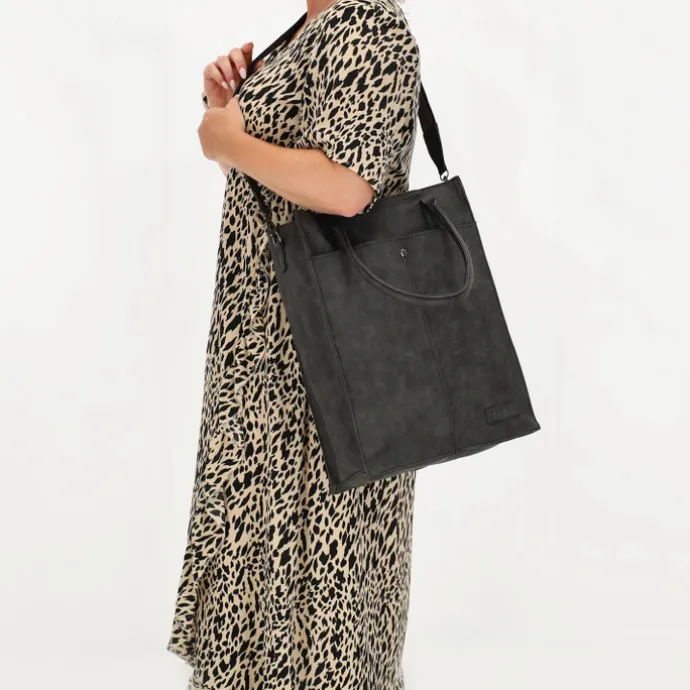 Zebra Trends Cynthia Shopper black