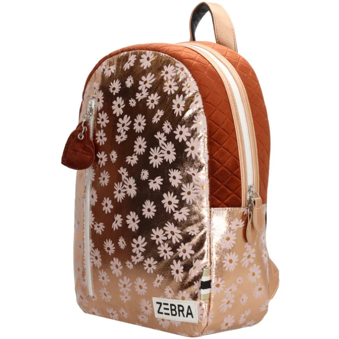 Zebra Trends Girls Flower Rugzak M pink
