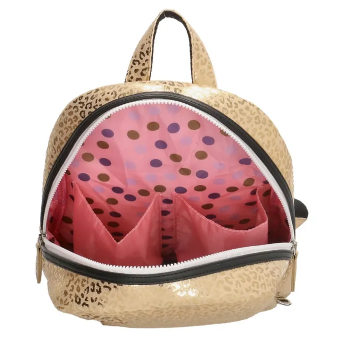 Zebra Trends Girls Leopard Rugzak goud