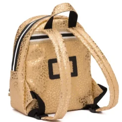 Zebra Trends Girls Rugzak S gold metallic leo