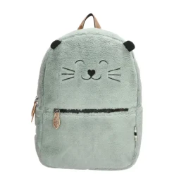 Zebra Trends Girls Rugzak Teddy Cat mint