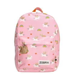 Zebra Trends Girls Rugzak M Unicorn Love pink