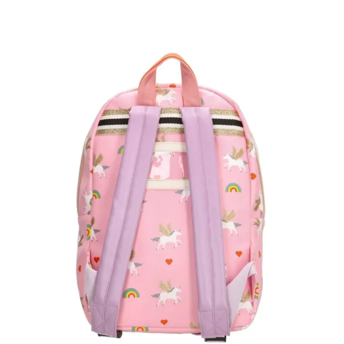 Zebra Trends Girls Rugzak M Unicorn Love pink