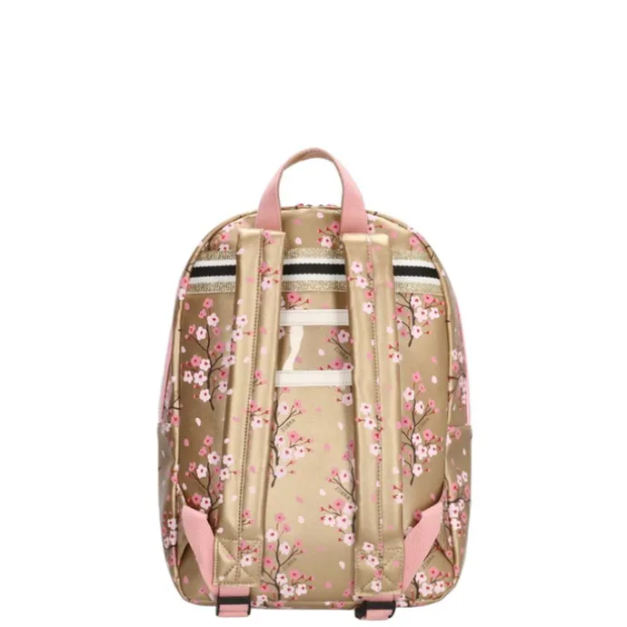 Zebra Trends Girls Rugzak Flower goud
