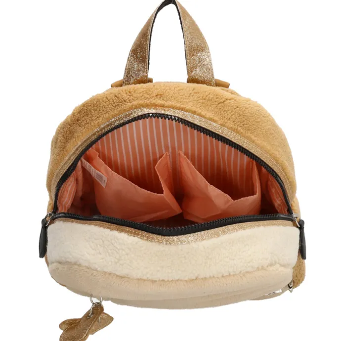Zebra Trends Girls Teddy Rugzak M beige