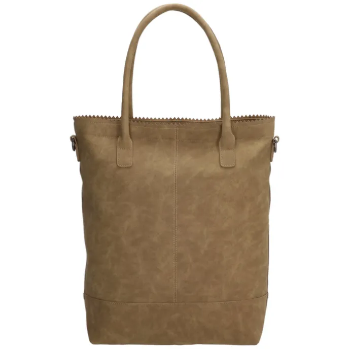 Zebra Trends Kartel Met Rits Shopper olijfgroen